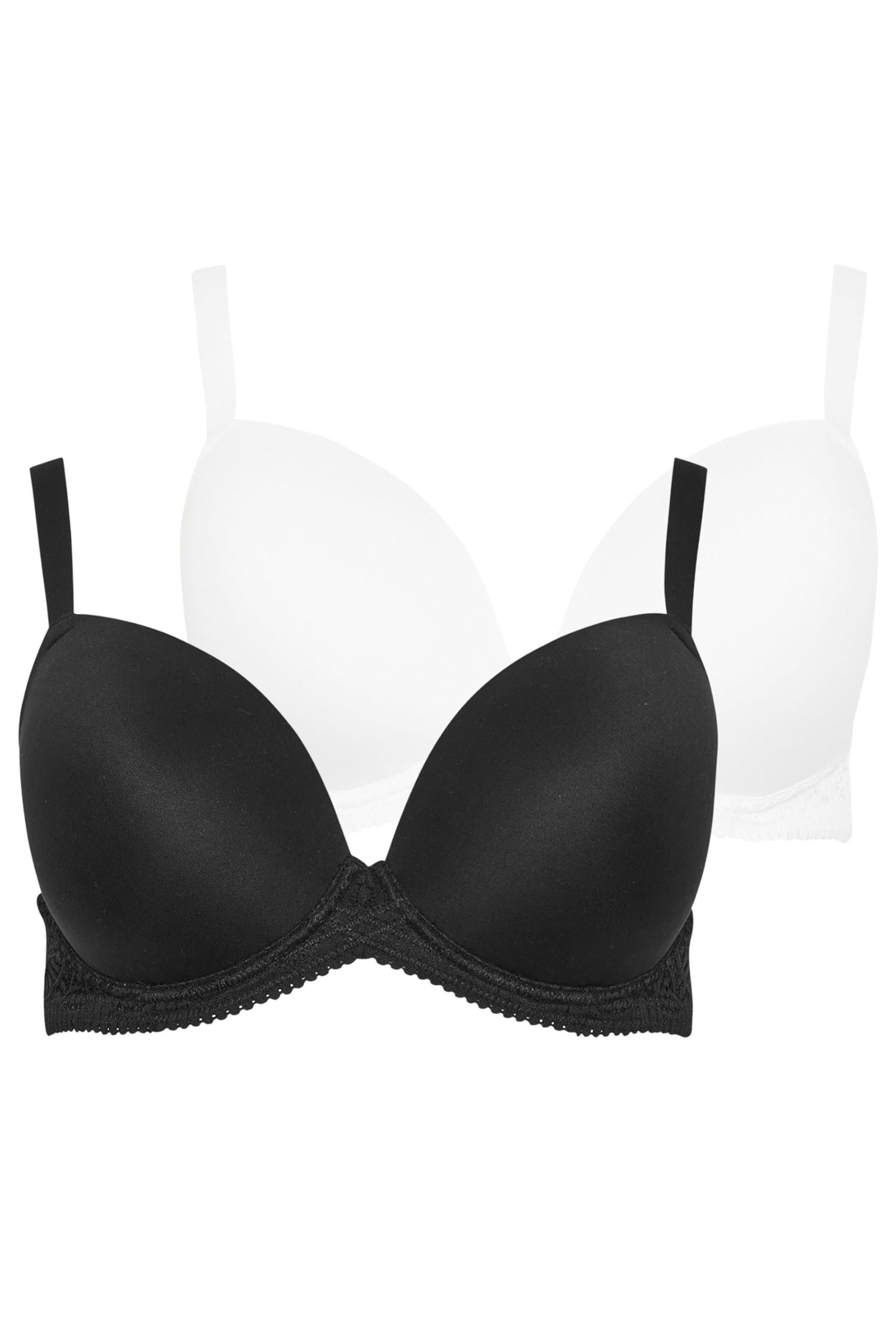 Yours Women's Multicolor 2 Pack Moulded T-Shirt Bras | : 40E