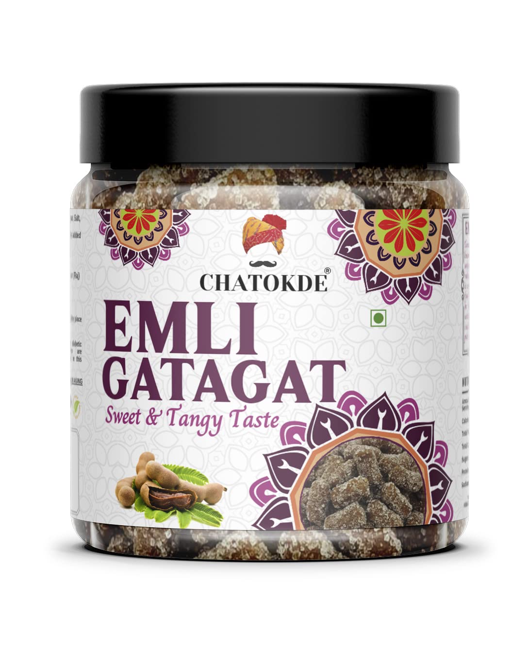 CHATOKDE imli Gatagat Candy (Khatta Mitha Swad) (Churan) (350gm Jar Pack of 1)