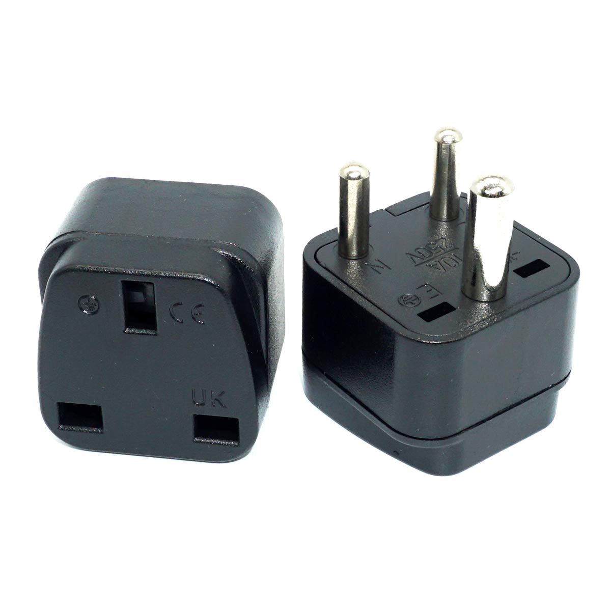 Buy GOMMLE KSA/UAE/UK to India (Type D Round pins with ground) Plug ...