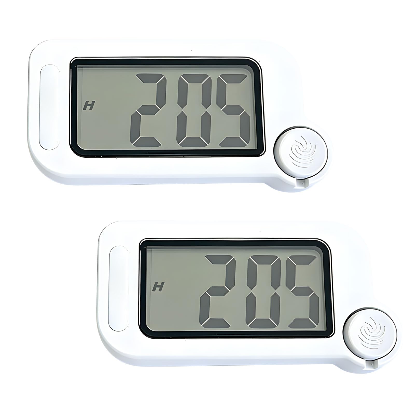 Buxuaaaa 2pcs Miniature Digital Alarm Clock with Date Display and Clear Readability Backlight Kitchen Clock Quiet Study