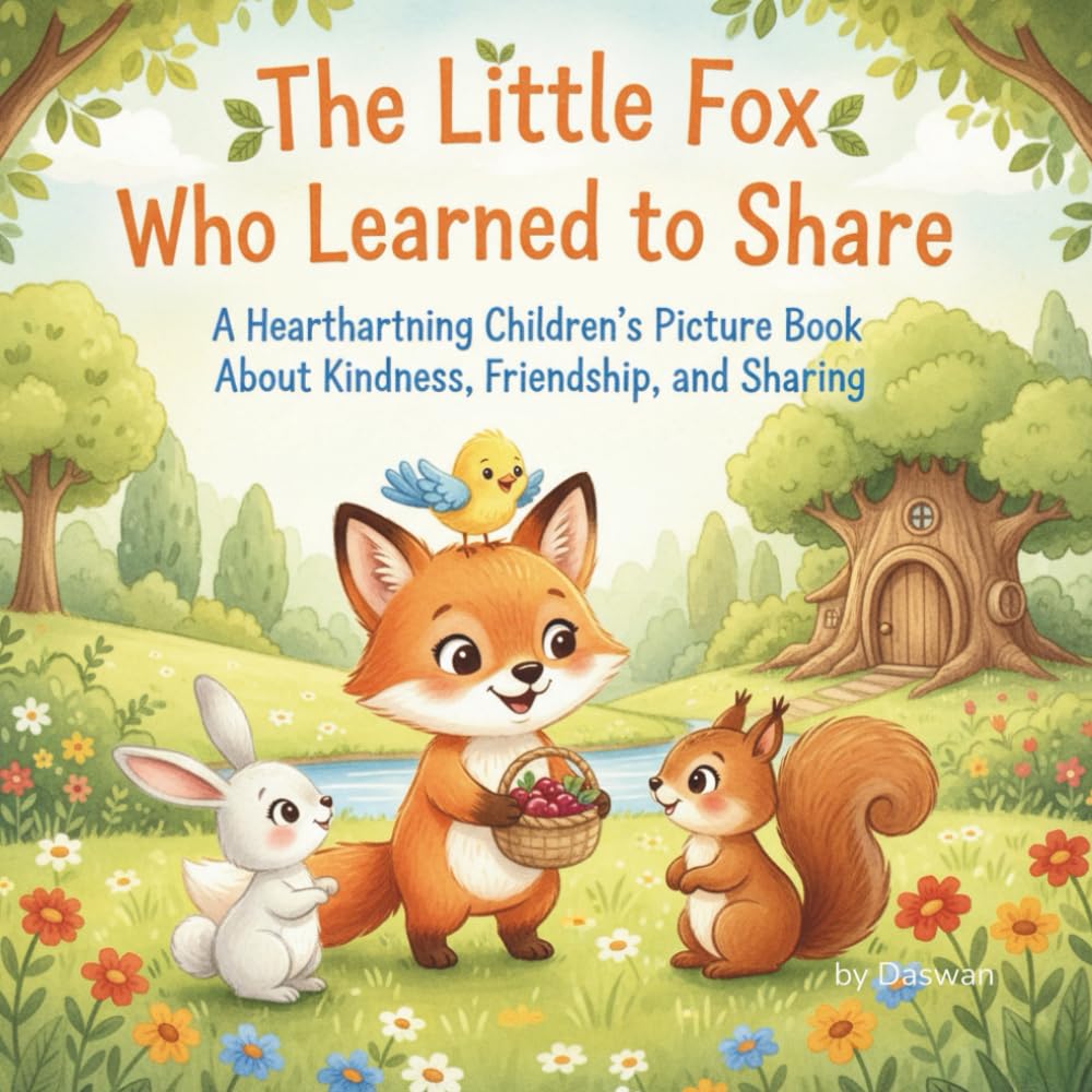 The Little Fox Who Learned to Share: A Heartwarming Children’s Picture Book About Kindness, Friendship, and Sharing