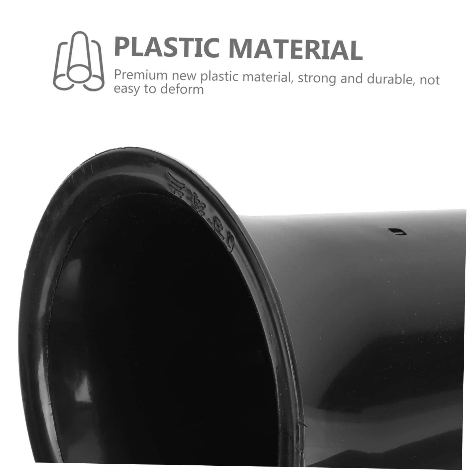 Cabilock 10 Pots pour Orchidées en Plastique Noir Contrôle des Racines, Surface Simple, Solide et Résistants pour Jardin et Intérieur