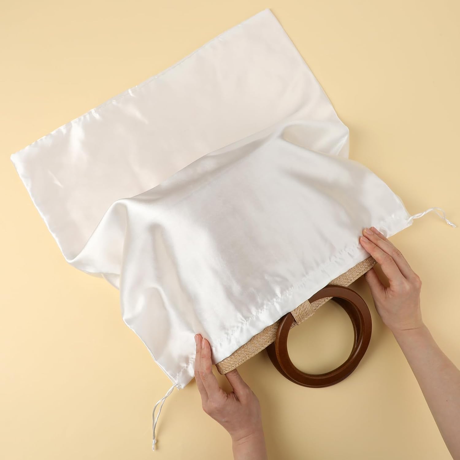 2 Staubschutz-Beutel Mit Kordelzug – Organisierbarer Aufbewahrungssack Für Handtaschen, Kleidung & Mehr
