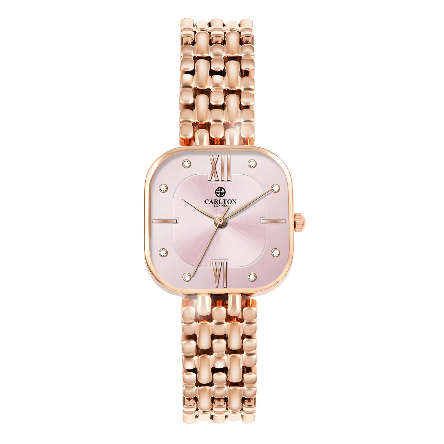 Carlton London Women Stainless Steel Analog Watch | Gold-Pink Waterproof Watches for Women Girls Ladies | Fashionable Trendy Quartz Movement Wrist Watch - CLSSCPNK (B0D8GL8PZ5) Amazon Price History, Amazon Price Tracker