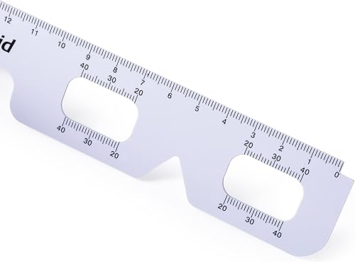 Miniatura 4 de Kit de examen ocular para agudeza visual, gráfico de ojos Snellen con oclusor ocular y regla de pupila 2 en 1 para pruebas de visión cercana (6 pies