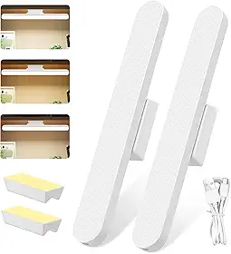 Kit 2 Luminária LED de Mesa com Clip, 3 Cores e 10 Níveis de Brilho - Luz Ajustável para Estudar, Trabalhar, Leitura, Maquiagem e Manicure - USB, Flexível, Sem Flicker, Proteção para os Olhos (Branco)