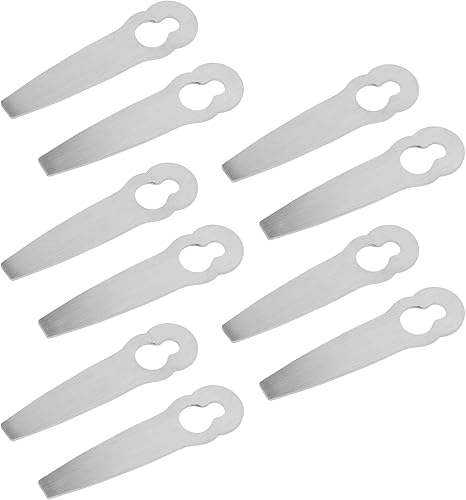 10 piezas cortacésped hoja de metal repuesto hoja de corte para Polycut 2 2 para FSA 45 cortacésped hoja de metal cortadora de césped