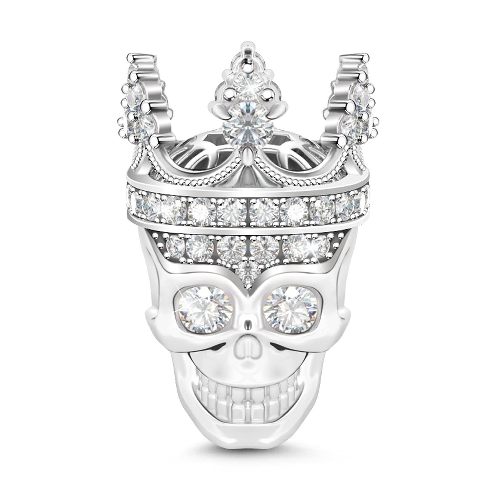 GNOCE Skull Skeleton Gothic Charm Bead Halloween Jewelry Gift for Women Men
