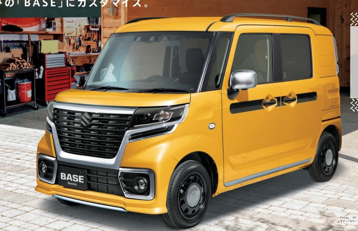 スズキスペーシアベースMK33V 純正ガーニッシュセット 中古品 スペーシア (ZT)フォグランプベゼルガーニッシュセット「スズキ純正