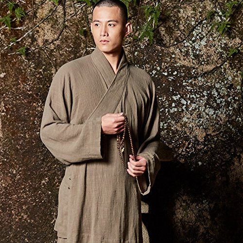 ZanYing Zen Clothing Sets Monk Buddhist Outfit Long Shirt Wide Leg Pants3