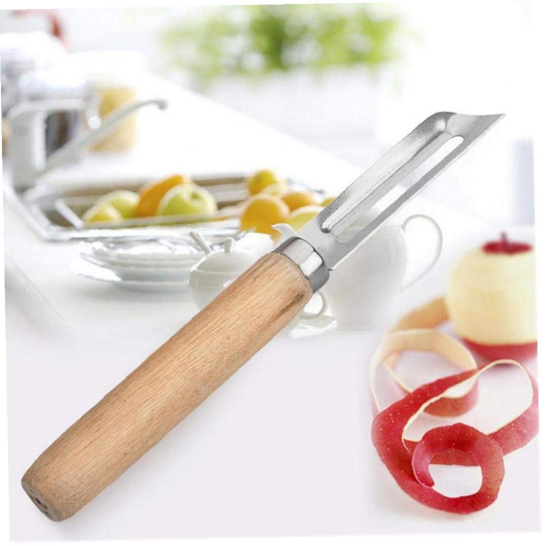 Lankater As Shown Fruit Vegetable Peeler Wooden Handle Vegetable Peeler Carrot Potato Grater Kitchen Tool