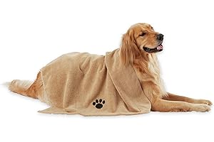Bone Dry Pet Grooming Towel Collection: Absorbent Microfiber for Medium Dogs