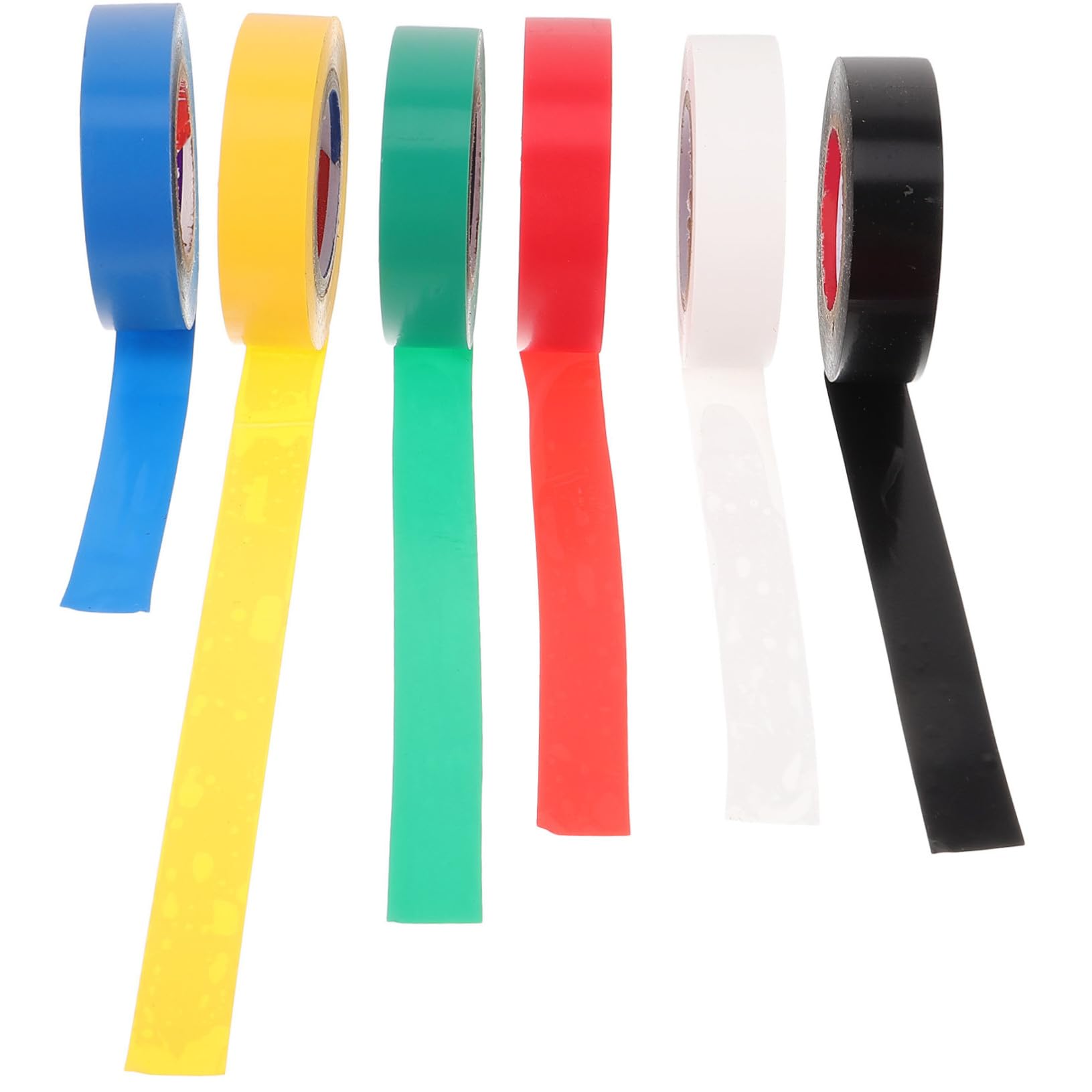 nastro isolante, 6 rotoli di nastro adesivo ignifugo for cablaggi ColoPVC for uso domestico, ufficio e industriale