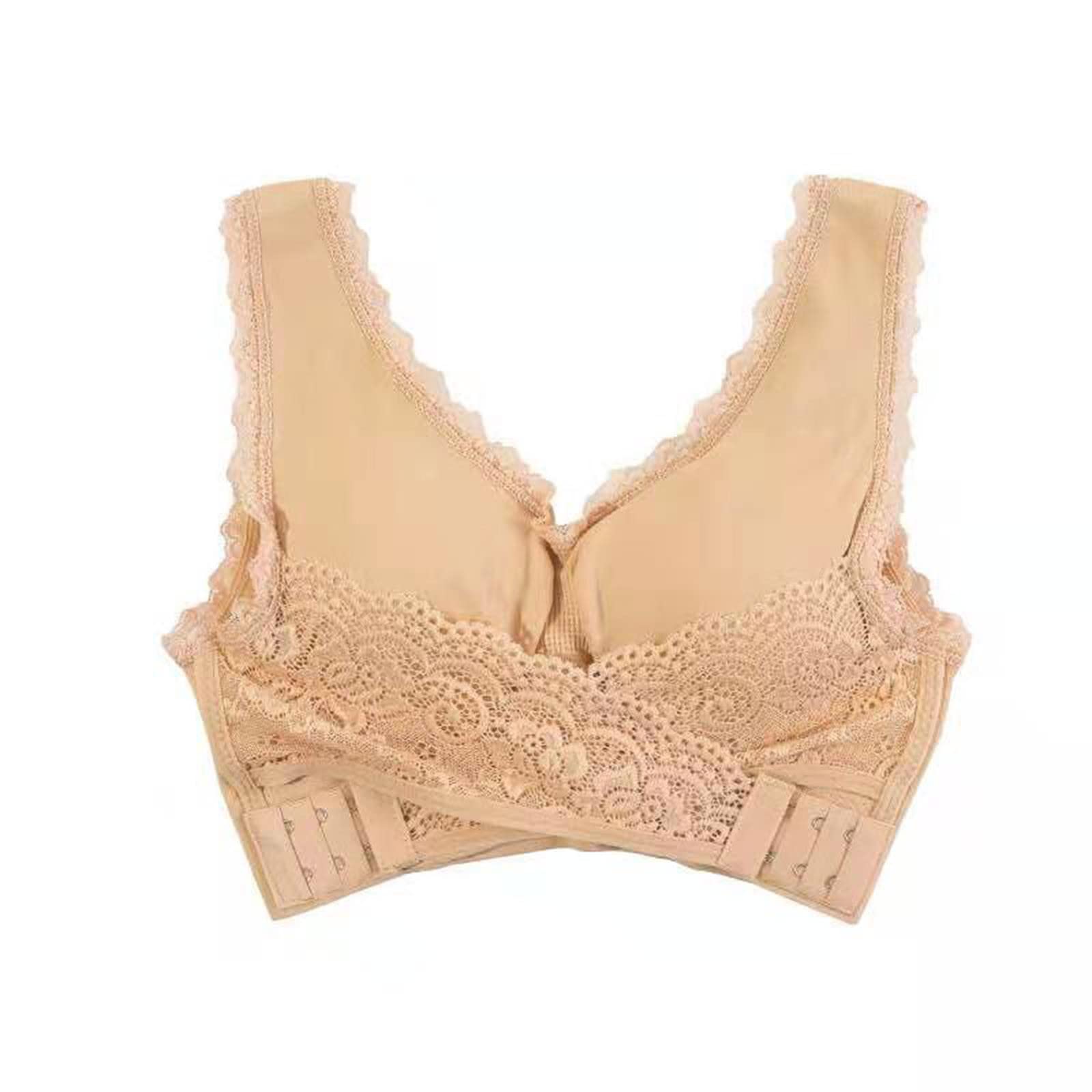 Sports Bras for Women Lace Front Cross Side Buckle and Removable Pad Tank Top Yoga Sports Bra for
