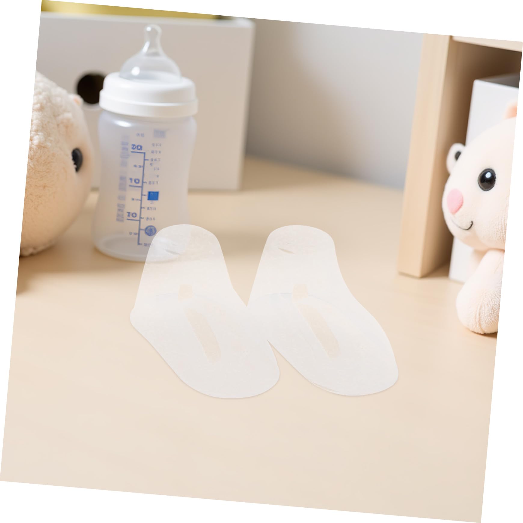 Mikikit 100 Stück Transparente Babyfüße aus Pvc Schuhhalter für Babysocken und Kinderschuhe Stabil 10cm für Präsentation im Geschäft