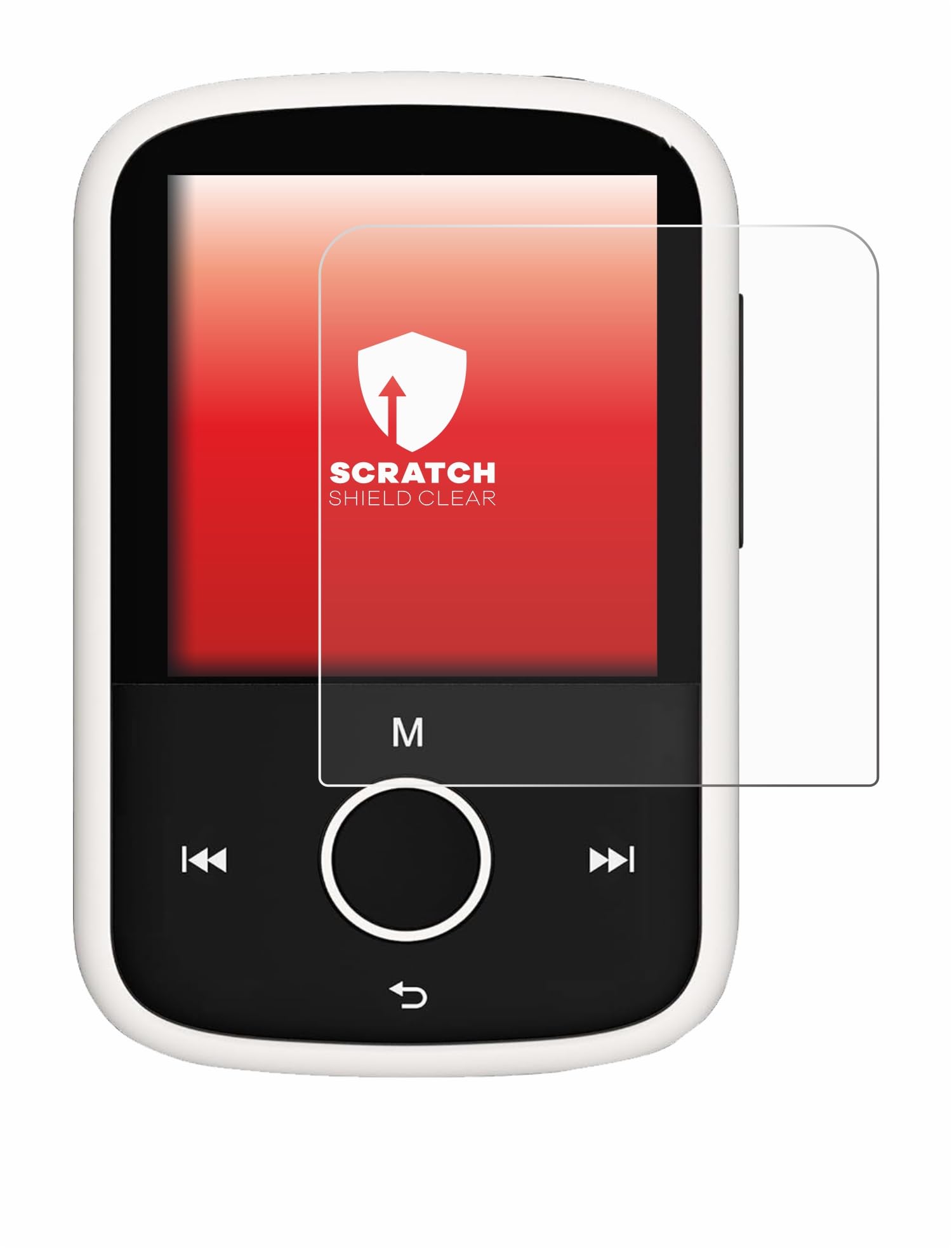 upscreen Scratch Shield Screen Protector compatible with Majority MP3 16GB - HD-Clear, Anti-Fingerprint