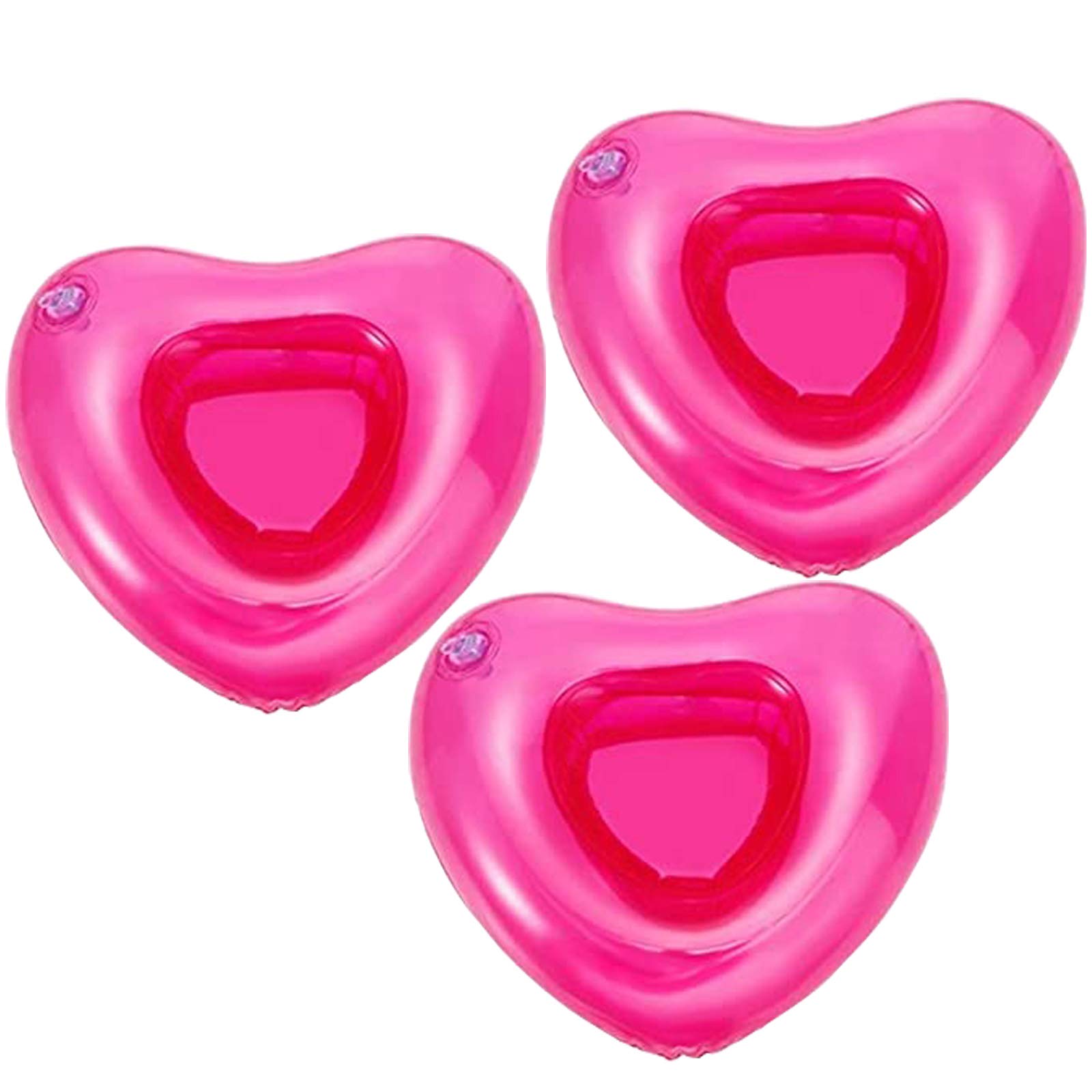 Inflatable Drink Holder 3 Pack Drink Pool Floats Cup Holders for Summer Pool Party, Variety Shape to Choose