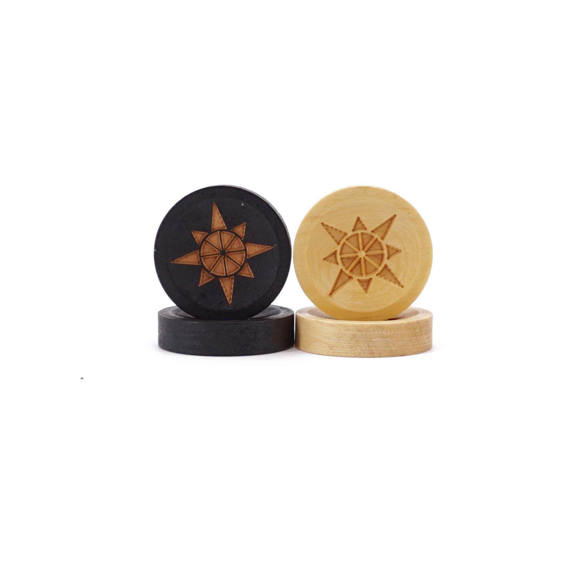 Sondergut - Set di pietre di ricambio in legno per il bene speciale da viaggio Backgammon