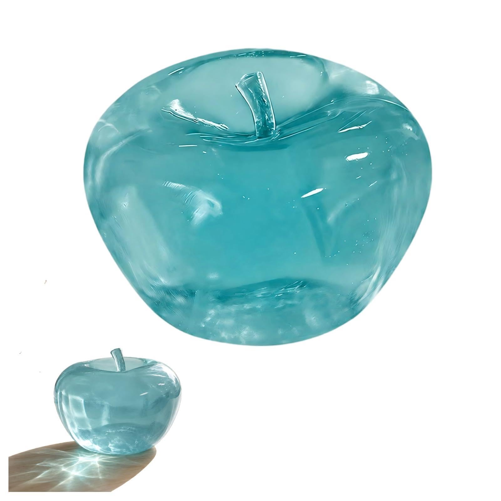 Squeeze Squishy Toys,Realistic Apple Stress Ball，Slow-Rising Anxiety Sensory Squishy Fidget Toy for Kids & Adults Office Classroom Birthday Party Gifts(4#Blue Apple)