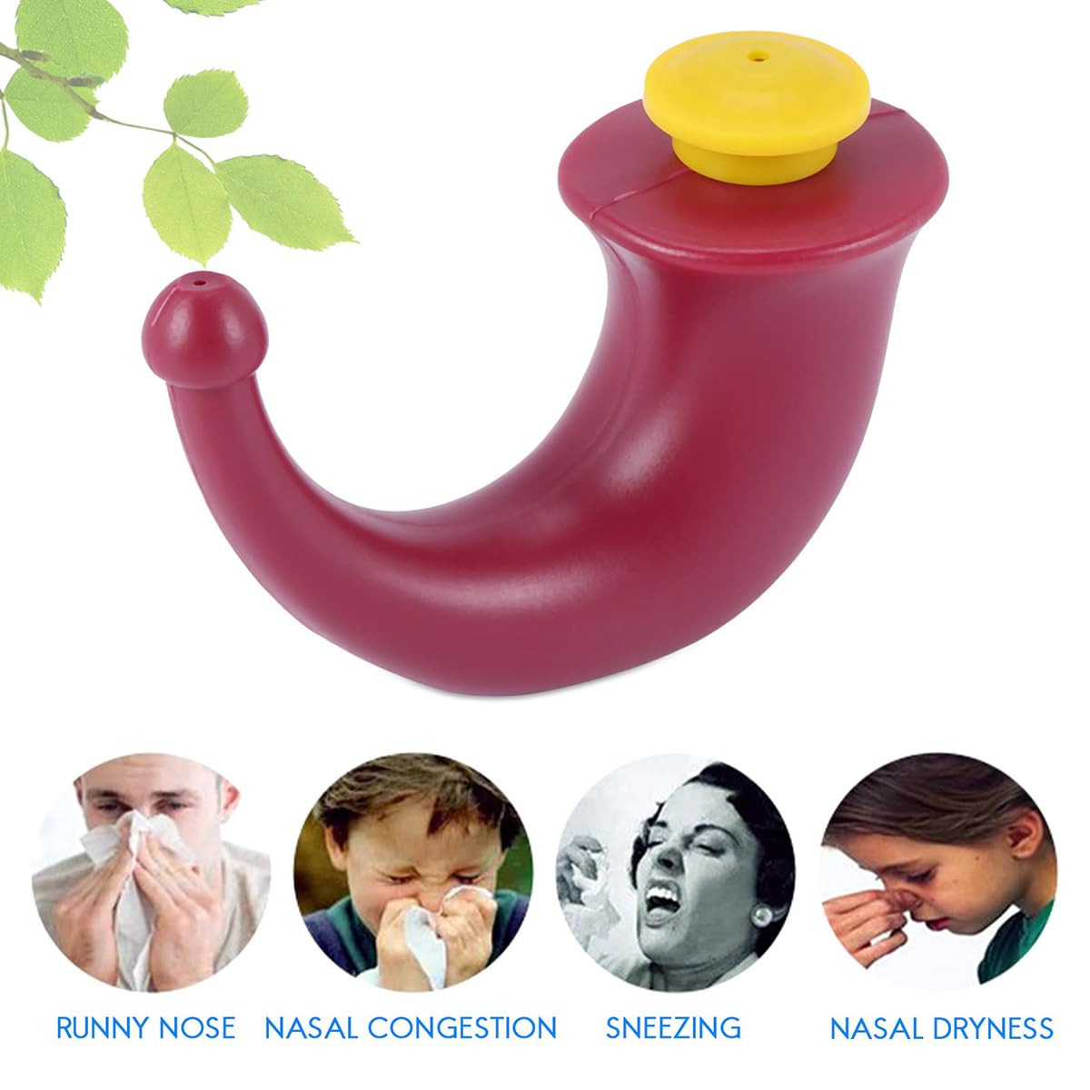 Neti Pot de yoga pour le nez, Système d'irrigation sinusoïdale, 200 ml