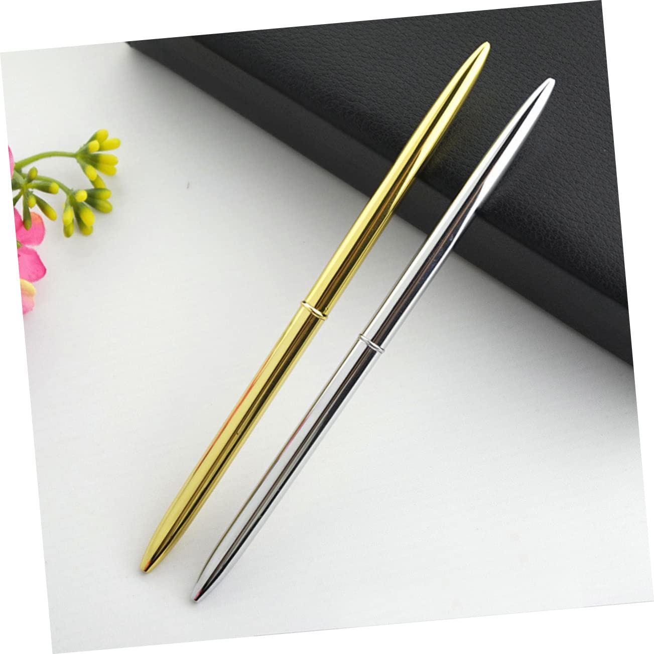 Operitacx 18pezzi Penna Sfera Metallo Con Doppia Testa Da Inchiostro Blu Leggera e Elegante Per Scuola e Ufficio