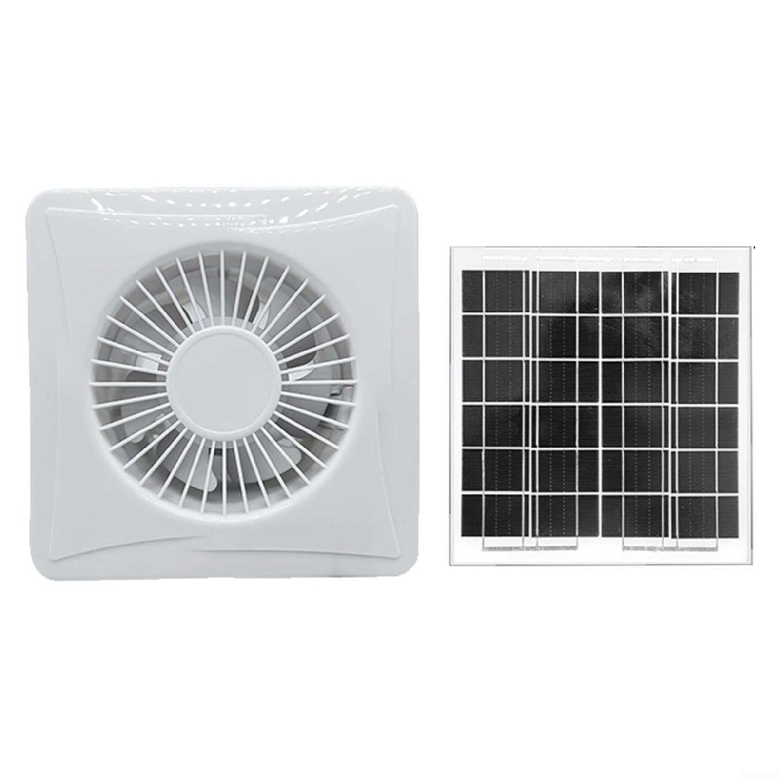 FACAIIO Pannello solare ventola 12V 8W anti-zanzare valvola di ritegno scarico per serre capannoni