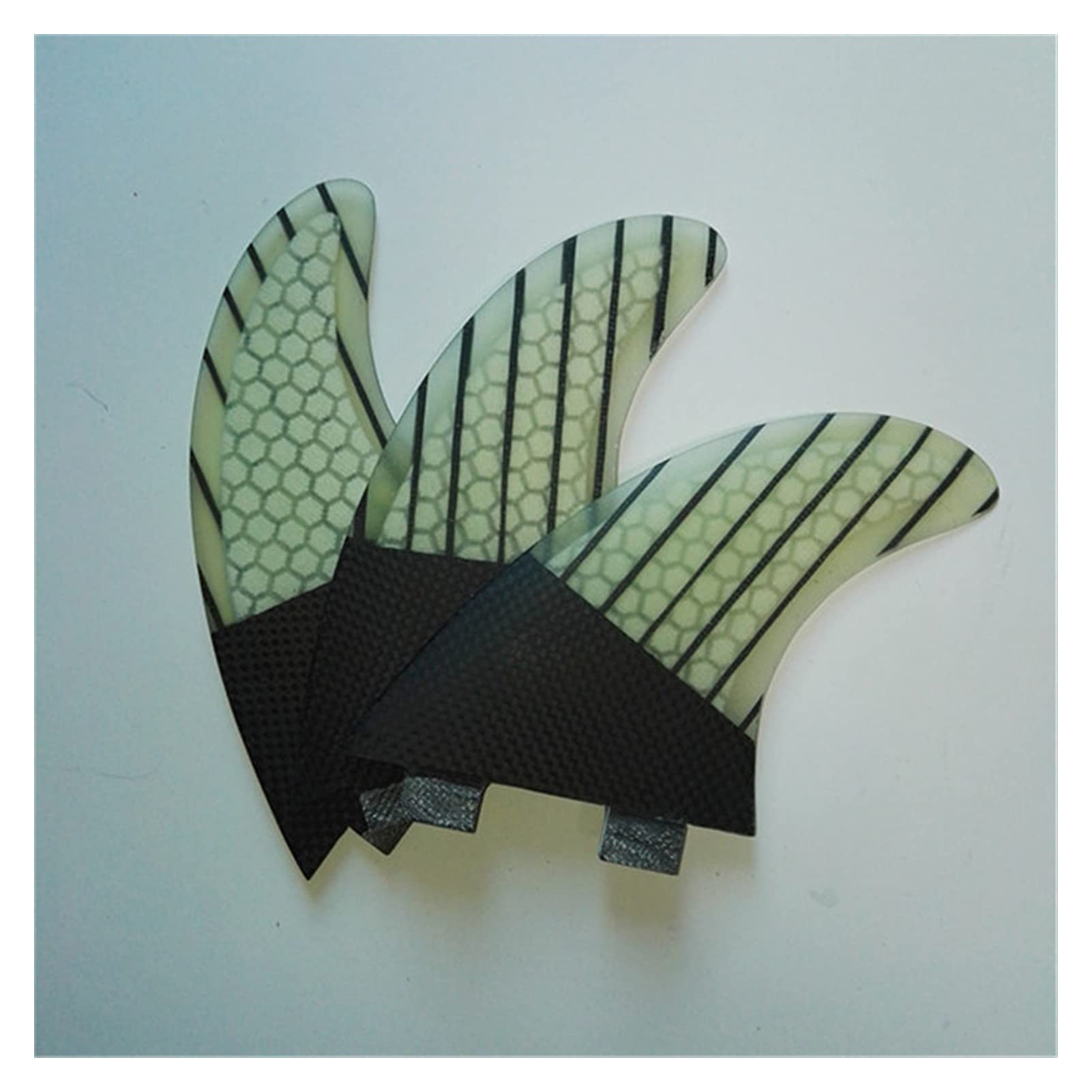 Surfing Fins 3Pcs Surfboard Tail Rudder Longboard Fish Fin Fiberglass Surfing Fins Surfboard Accessories (Size : G5-112 * 117MM)