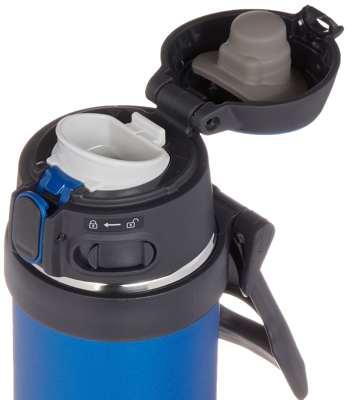 Zojirushi SM-QHE60AK, Flip-and-Go Tasse en acier inoxydable, 591 ml, bleu cobalt