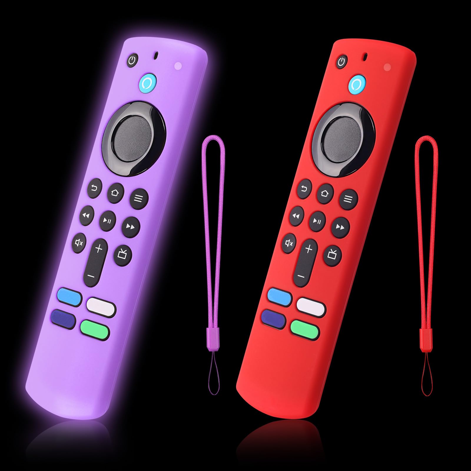 2-Pack Remote Cover for Streaming Stick 4K Plus, Select, 3rd, Purple &amp; Red