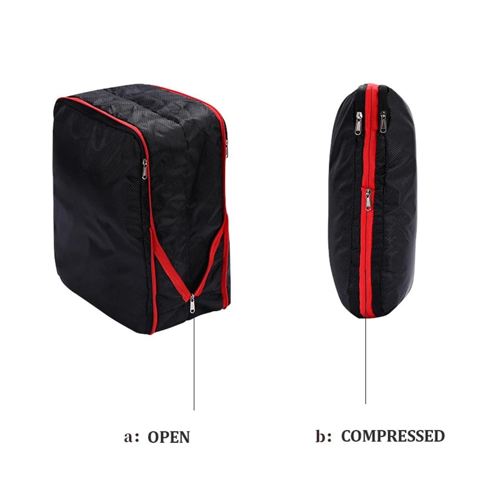 Organizer Valigia Borsa da viaggio comprimibile for riporre gli indumenti, grande capacità, set di 3 cubi imballaggio, organizer, valigia impermeabile compressa(Blue)