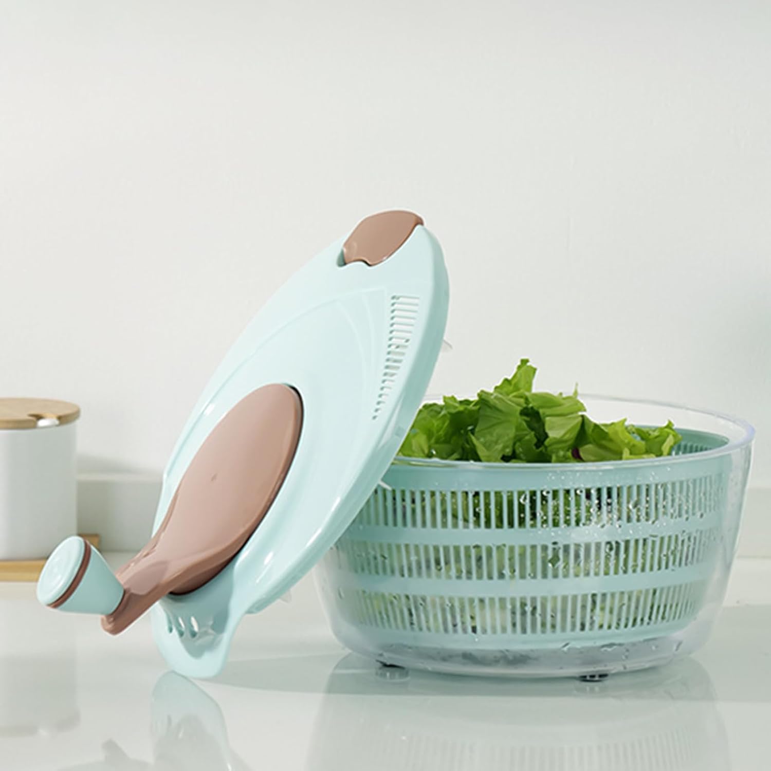 Fruit Cleaner Spinner,Salad Washer Spinner Dehydrator - Vegetable Washing Bowl | for Kitchen Apartment Dormitory Restaurant Home Dining Room