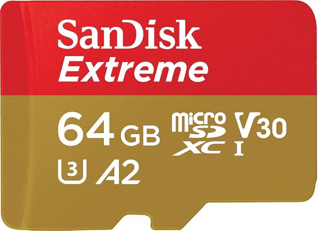 EXTREME MICROSDXC CARD 64 GB FOR MOBILE GAMING 170MB/S 80MB/S