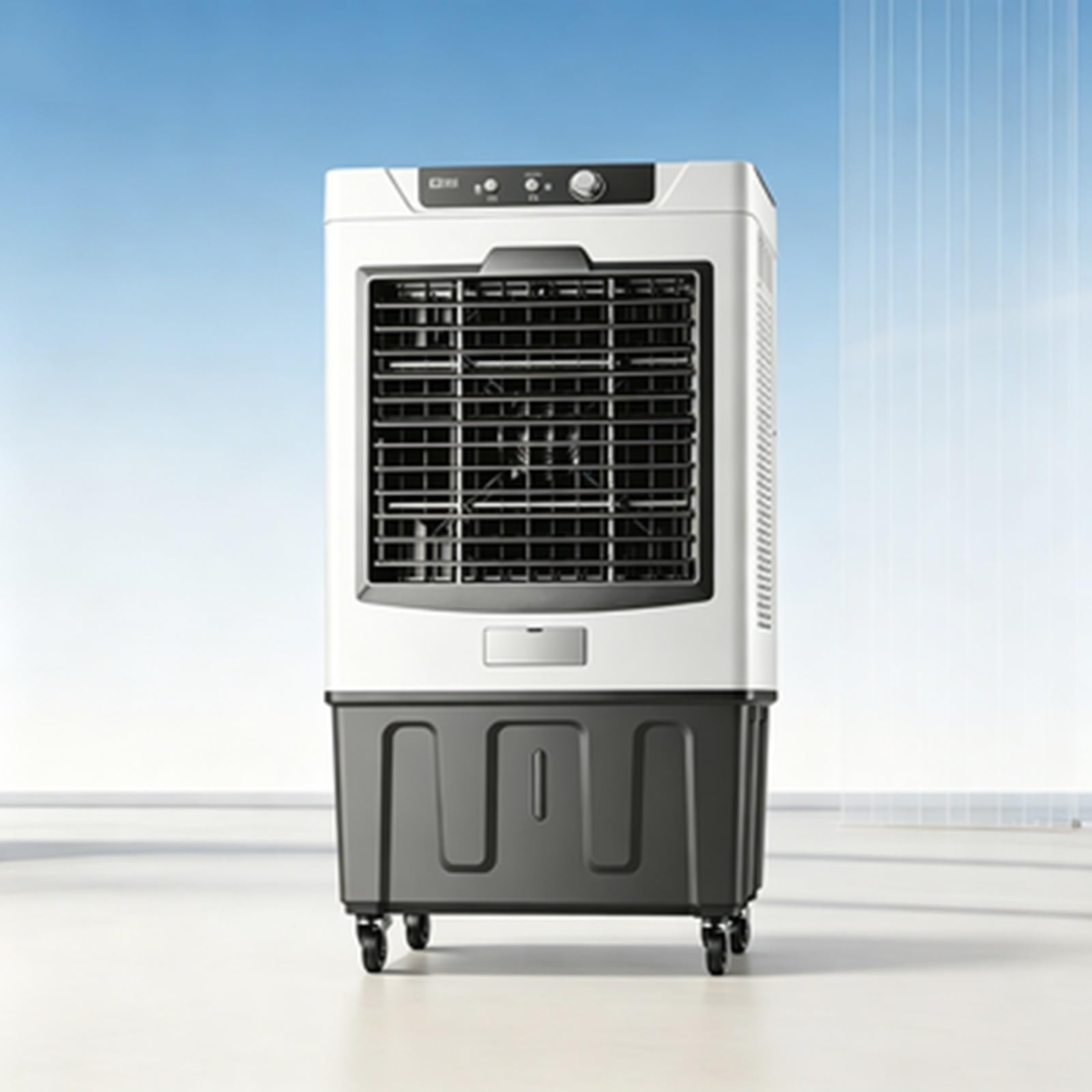 Josogo 9 Mobile Swamp Cooler, Portable Evaporative Water Air Cooler With 360°