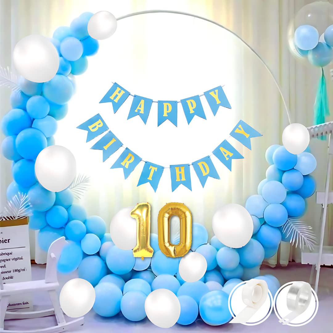 10th Birthday · Blue,White
