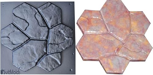 Molde de hormigón DIY adoquines de piedra escalonada, Molde de hormigón para camino, Molde de cemento, Molde de ladrillo de pavimentadora, Molde de