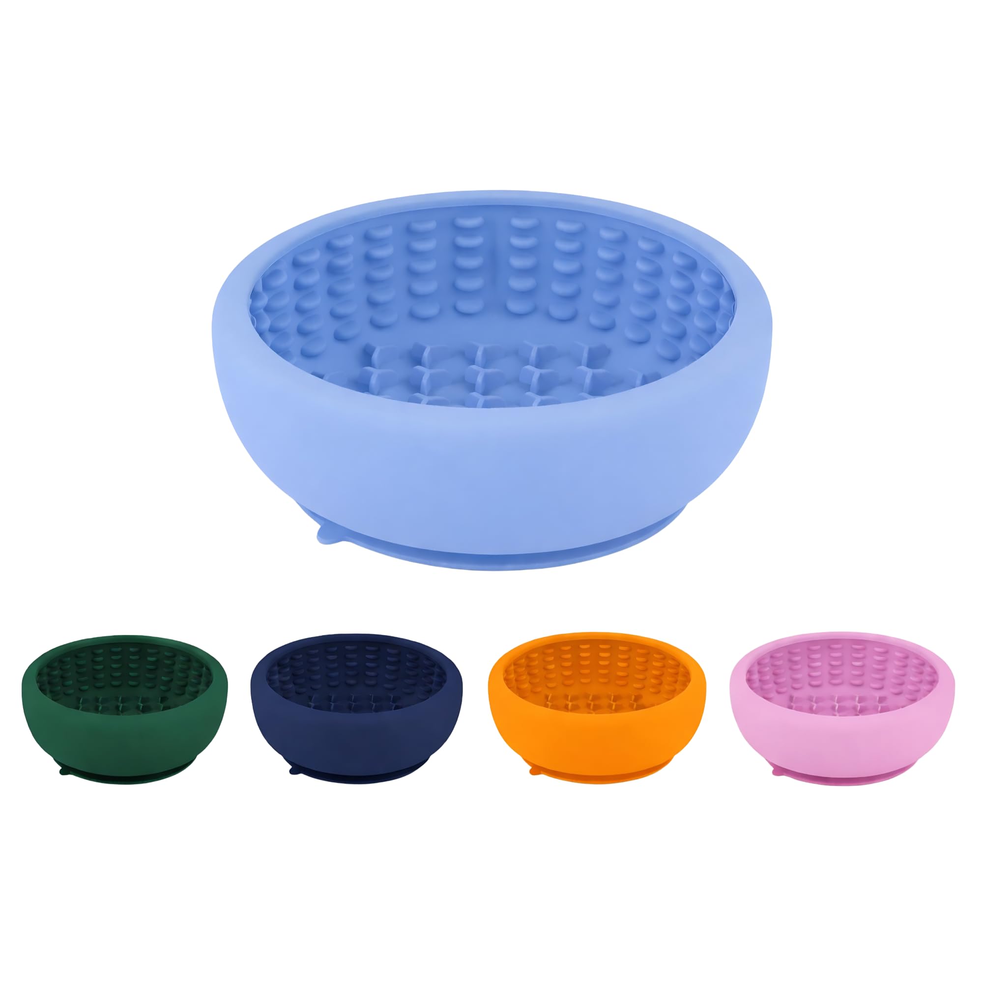 Dog Lick Bowl with Suction Cup Base – BPA-Free Silicone Slow Feeder, Calming Lick Mat for Anxiety Relief & Healthy Digestion