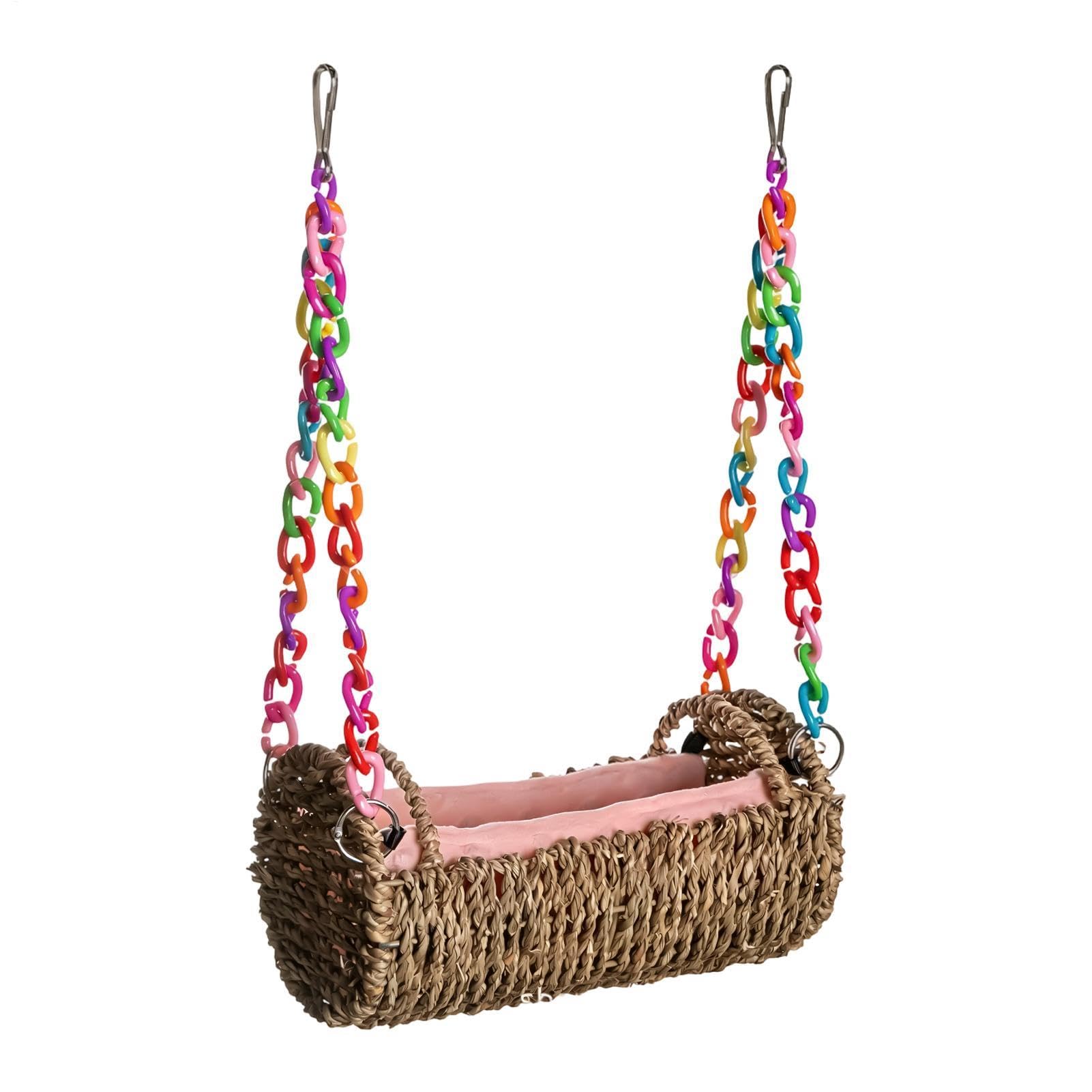 Hamac pour furet et cochon d'inde avec tapis amovible lavable
