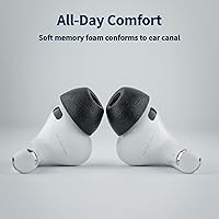 Vista 3 de Comply TrueGrip MAX Puntas de repuesto de espuma viscoelástica prémium para Apple AirPods Pro Gen 3 Comodidad de larga duración, máxima