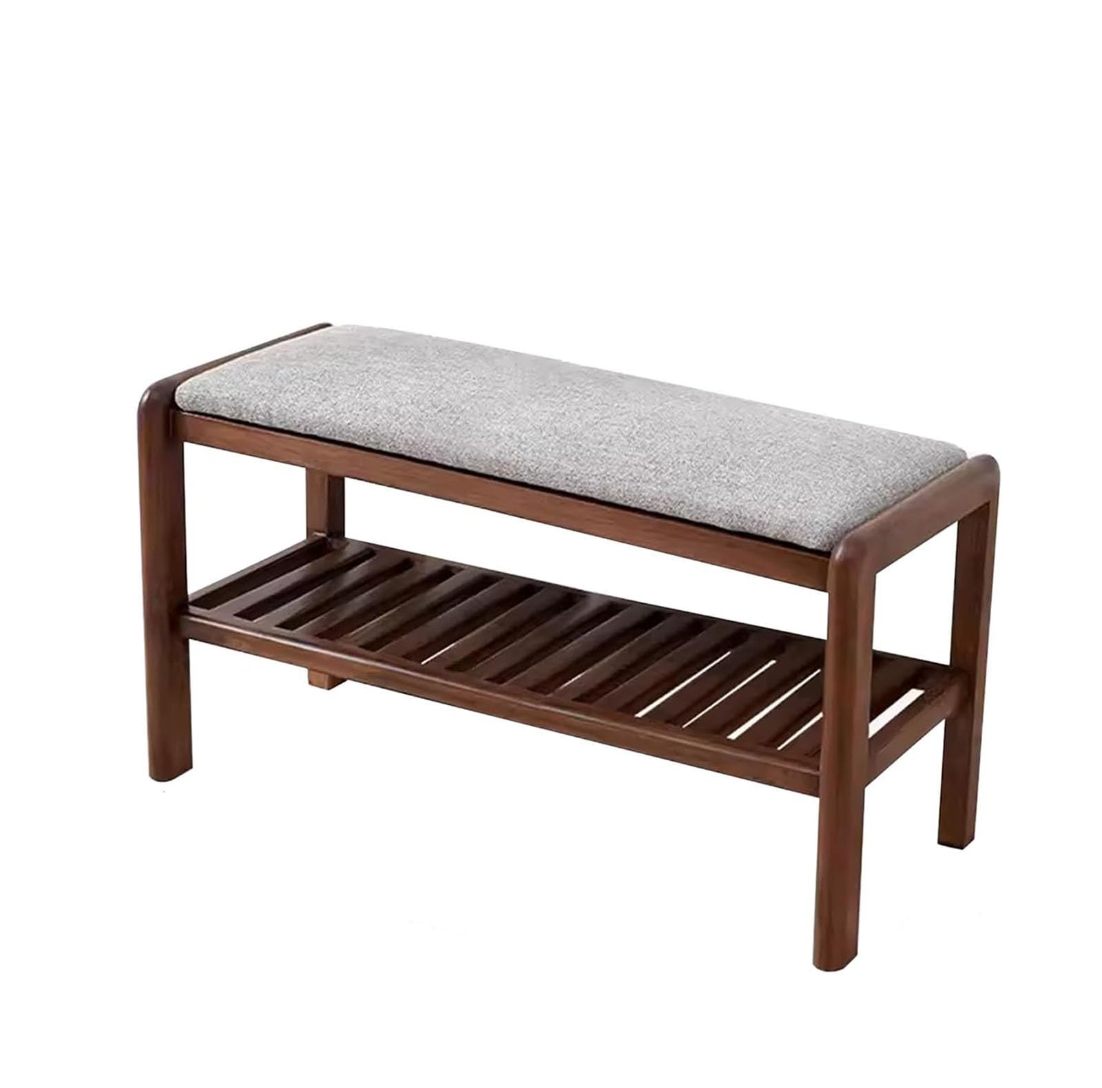 Banc de rangement à chaussures 60 cm étagère bois avec assise pour placard