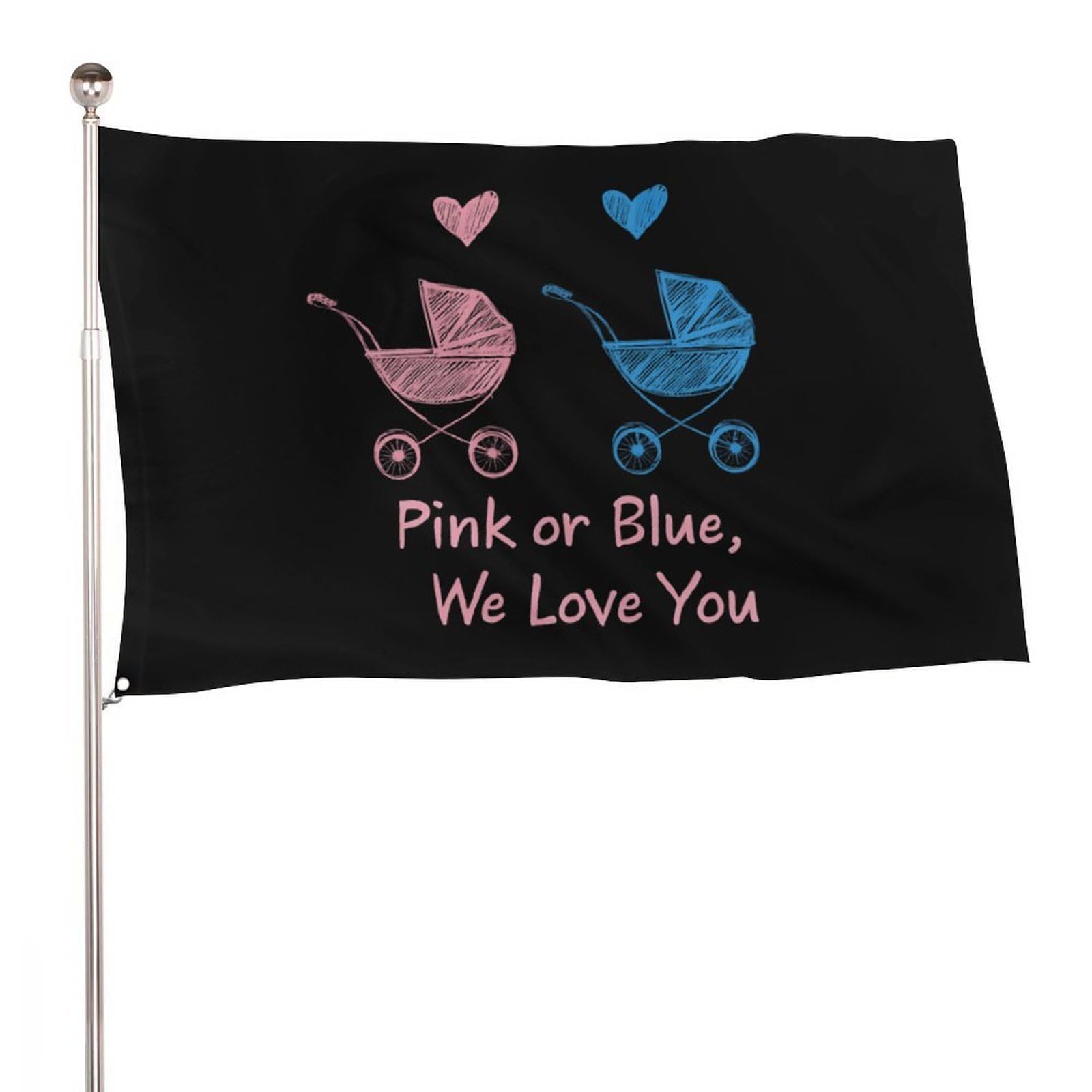 Bandera de recuerdo We Love You personalizada para decoración de jardín exterior