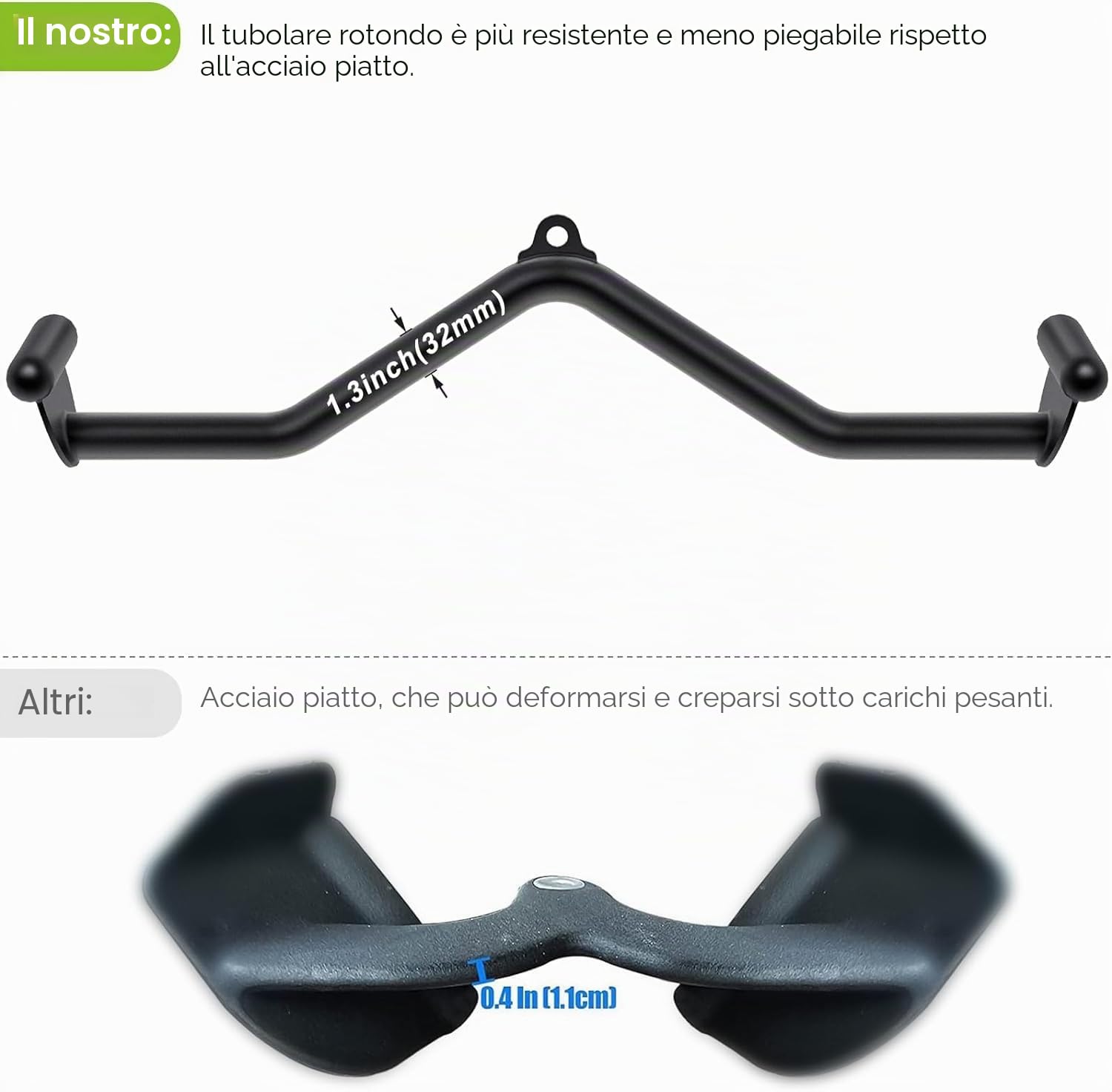 SELEWARE LAT - Barre per Trazioni a Pressione, Barre per Pull - Down, Accessori per Macchine con Cavi, per Allenamenti in Palestra a Casa, Accessori Resistenti per Palestra Domestica per