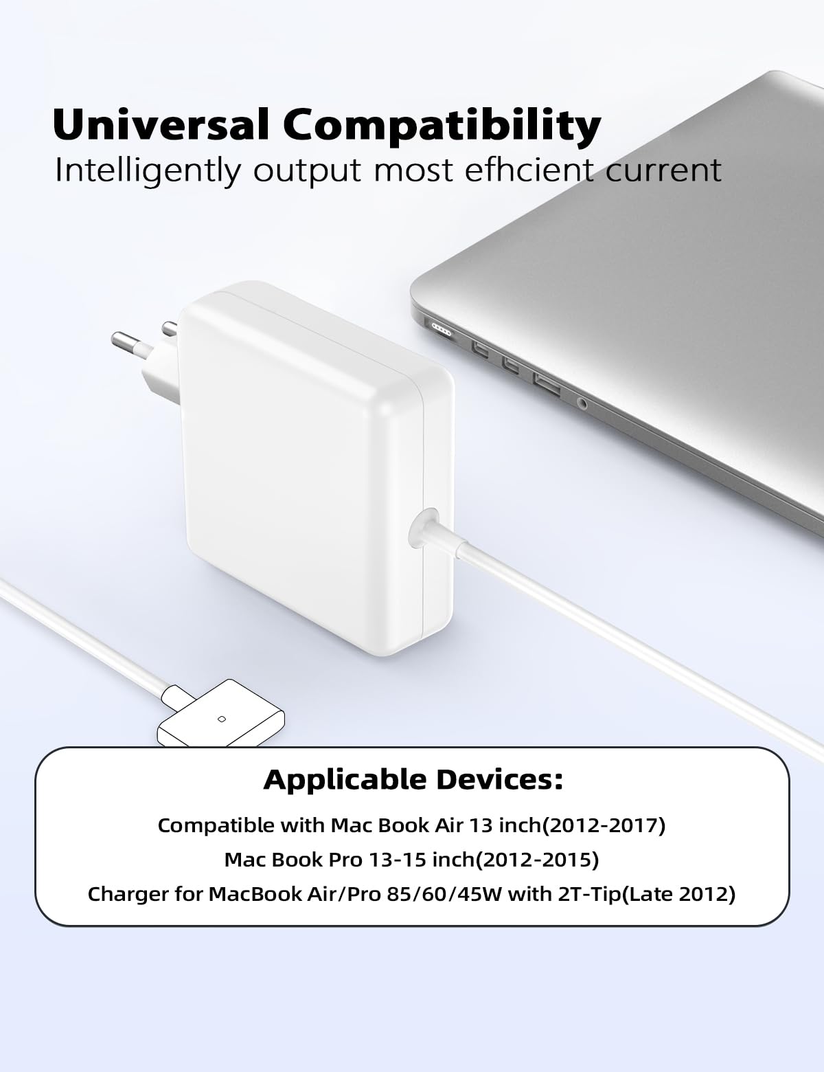 Chargeur 85W Ordinateur Portable Adaptateur Magnétique Compatible MacBook Air Pro 13 15 17 Pouces 2012-2017 A1398 A1425 A1424 A1465 A1466 A1502