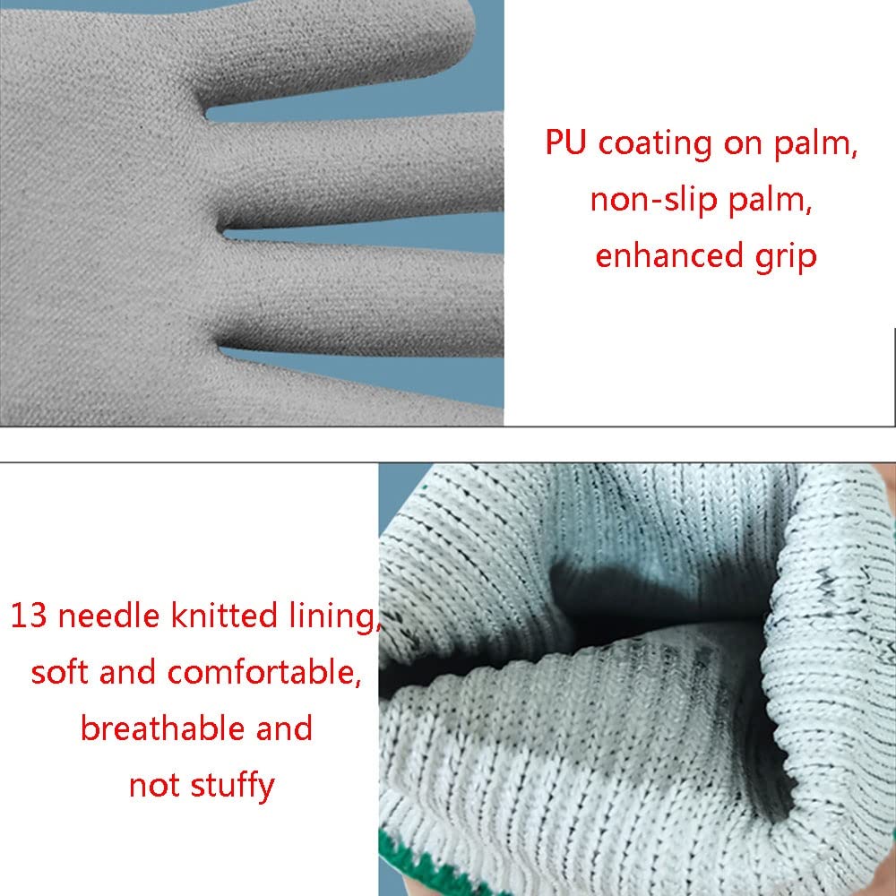Axdwfd Guantes De Trabajo For Hombres, Guantes De Jardinería, Guantes Antideslizantes, Adecuados For Fines Generales Y Decoración del Hogar. (Size : L)
