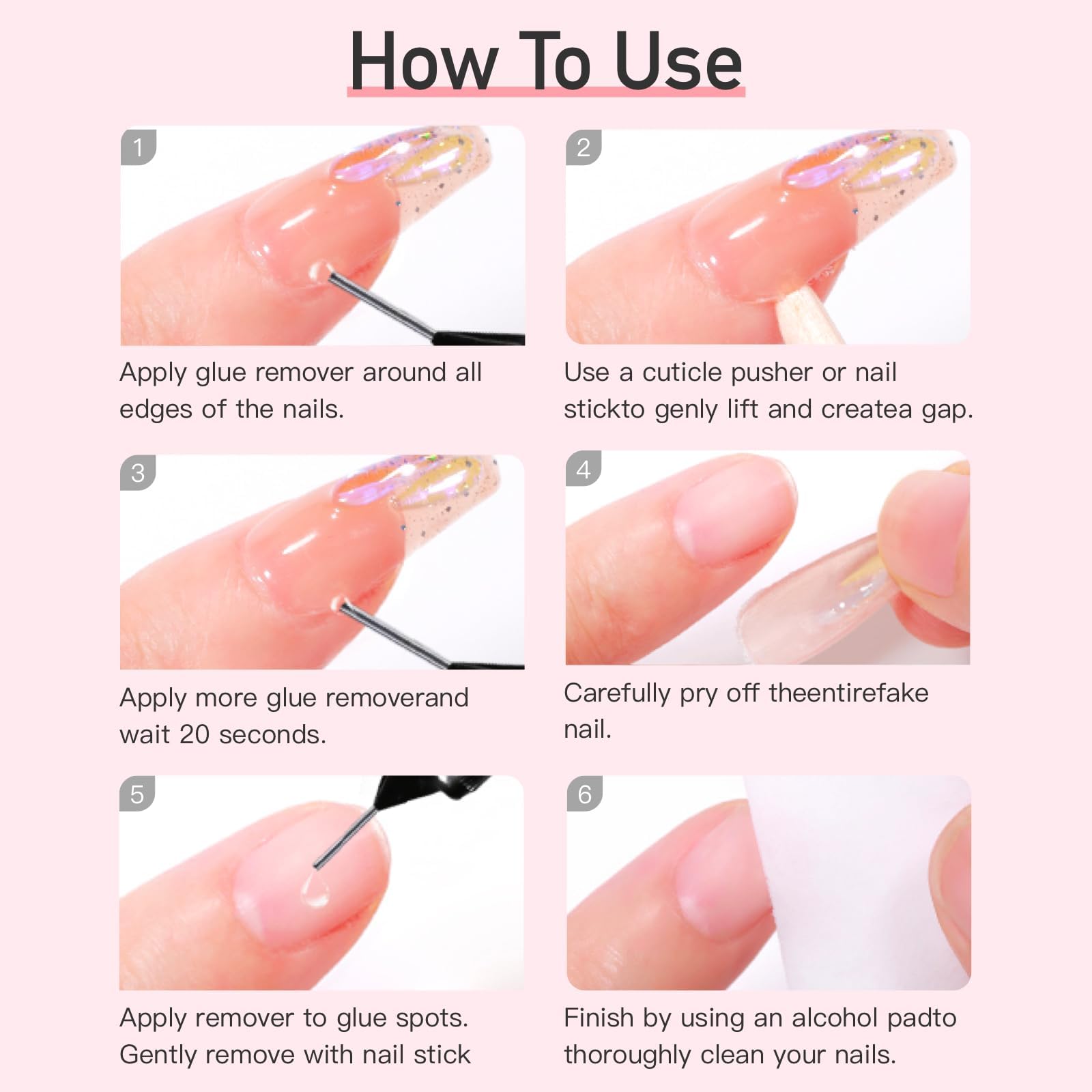 Curvlife Nail Glue & Remover Kit - Press-On Nails -6
