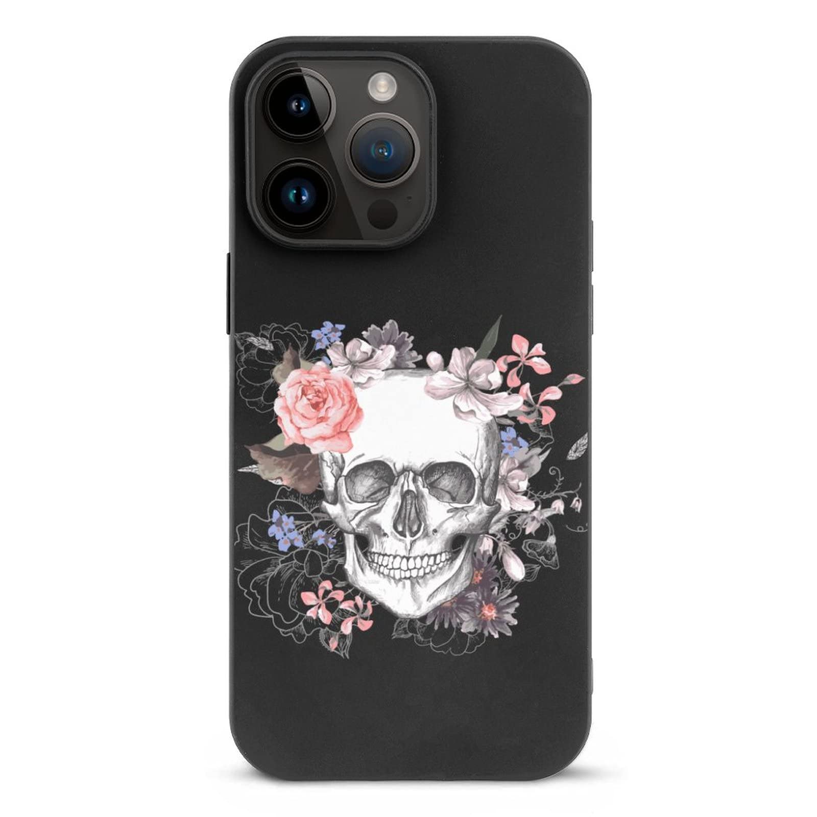 Amazon.co.jp: iPhone14Pro Maxケース TPU スカル ドクロ柄 髑髏柄 