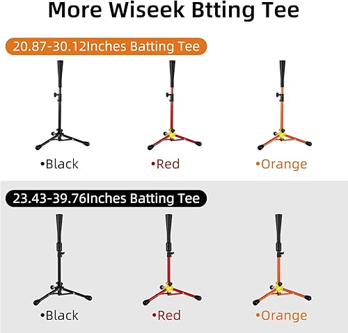 Miniatura 8 de Kids Baseball Tee, 20.87 to 31.29 Inches Batting Tees for Baseball with Carry Bag, Portable Stable Baseball Tees for Hitting, Tripod Tanner Tee for