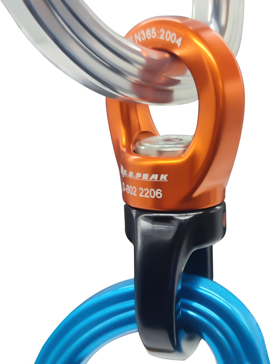35kN Swing Swivel, CE Certified 360°Rotational Device, Silent Hanging Accessory for Tree Swing, Aerial Dance