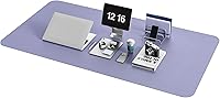 Vista 50 de YSAGi Alfombrilla de Escritorio de Cuero Antideslizante, Alfombrilla de Teclado para Escritorio de Computadora Portátil Impermeable, Protector