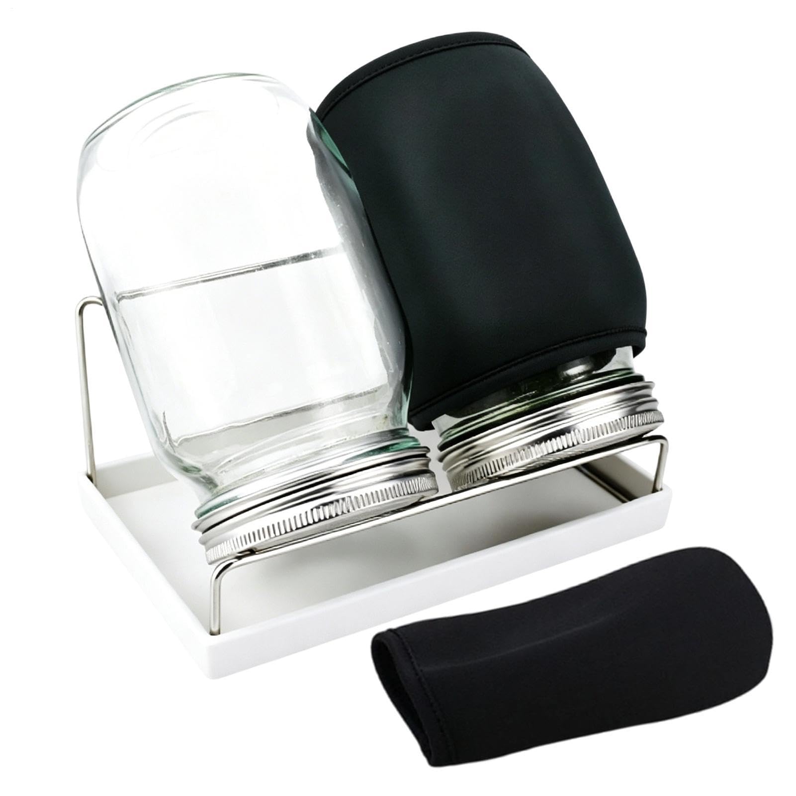 Frasco Germinador Brotes Ancha Con De Malla De Acero Inoxidable | Kit Cultivo Brotes De Legumbre Para Hogar Cocina Sala De Estar Balcón Legumbres Frutos Secos Granos Brócoli