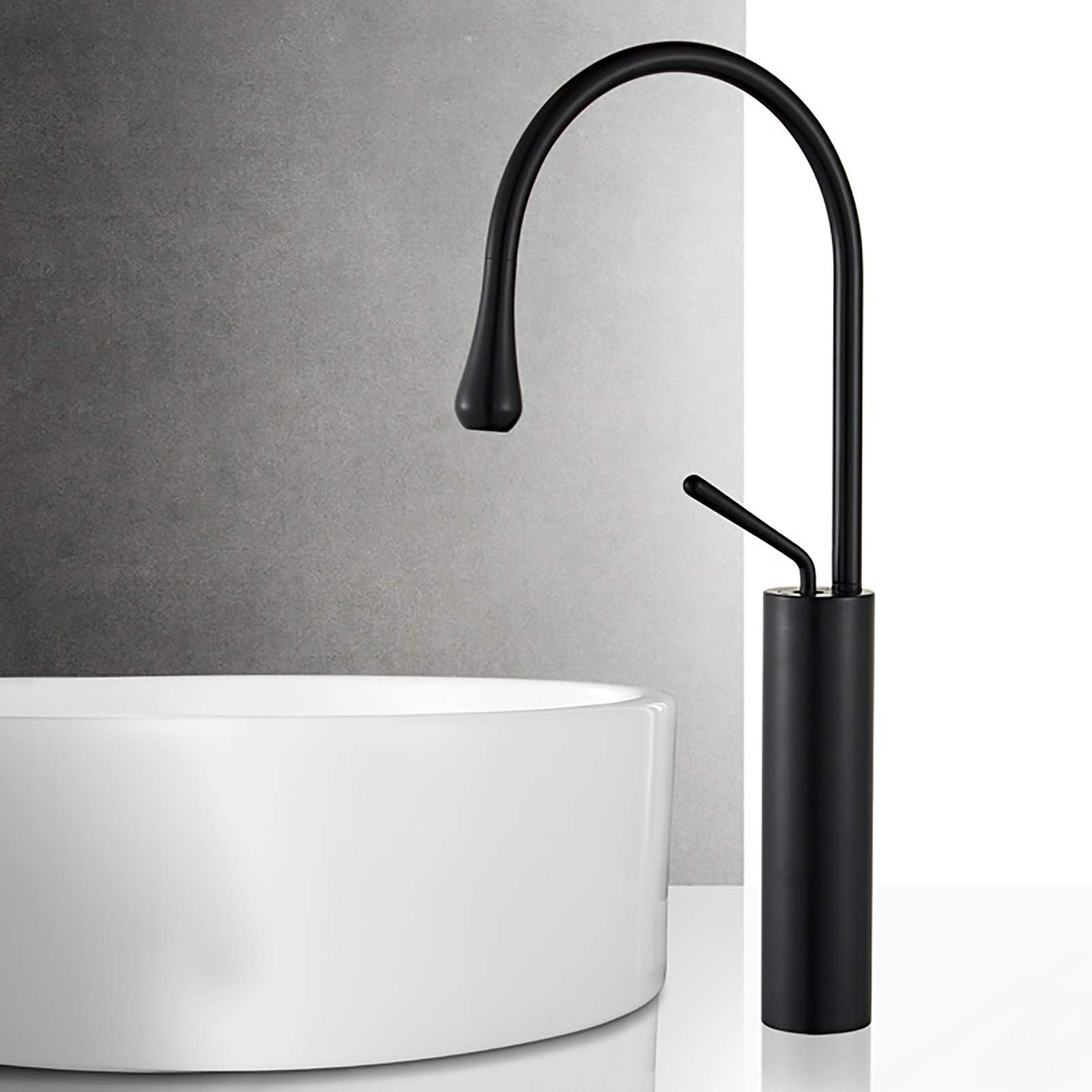 BHFPFZA Brushed d Single Handle Kitchen Sink Faucet - 360° Swivel Water-Saving Aerator Hot & Cold Mixer Tap Slish Single Hole Design for High Performance & Modern Bathroom Upgrade